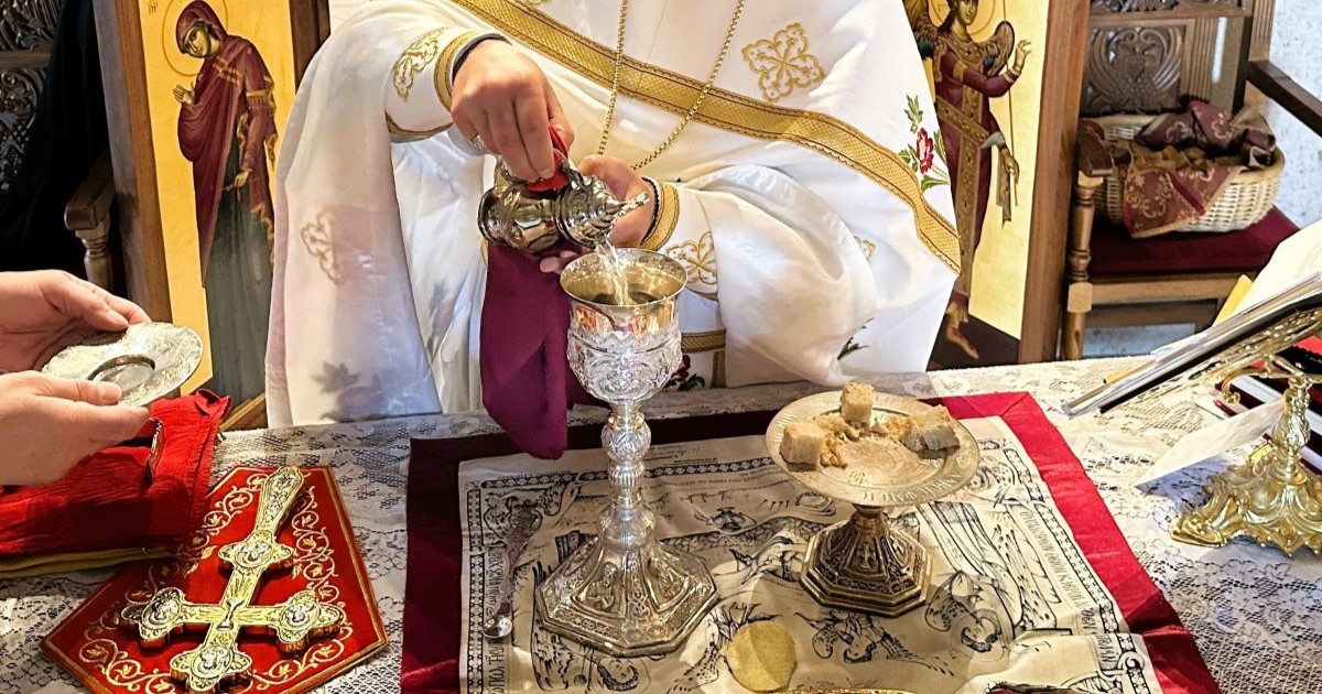 Chalice On Altar Table